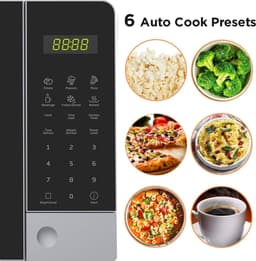 Swiss Haus® MW22 Combi Magnetron Vrijstaand – 20L Digitale Microgolfoven – 700W Microwave & 900W Grill – 11 Verwarmingsstanden – Zwart/Zilver — thumbnail 3