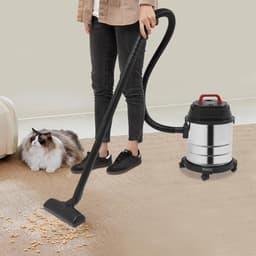 TIM® Karcher - Karcher Stofzuiger - Bouwstofzuiger - Festool Stofzuiger - Bouwstofzuiger Zonder Zak - Zilver/ Zwart - 35cm x 45cm x 35cm — thumbnail 5