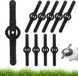 60 vervangende messen Geschikt voor grasmaaier – 14 cm kunststof vervangende messen, grasmaaieraccessoires, zwart — thumbnail 1