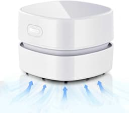 Tafelstofzuiger, USB-oplaadbare tafelstofzuiger, 90 minuten accuduur, 360° draaibare draadloze stofzuiger, geschikt voor thuis, scholen, kantoren, toetsenborden en andere plaatsen. — thumbnail 1