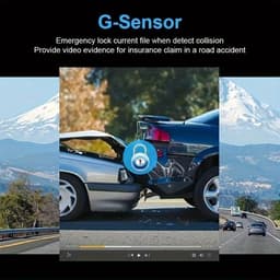 4K+1080P 3-kanaals dashcam voor auto's, camera voorzijde & ingebouwde camera achterzijde, 3,0" scherm, 170° groothoek, 4K-dashboardcamera-recorder — thumbnail 2