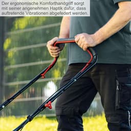 Benzine Grasmaaier - Motor maaier - Gazon Onderhoud - 4-Takt Motor - 40 cm - Zwart Oranje — thumbnail 3