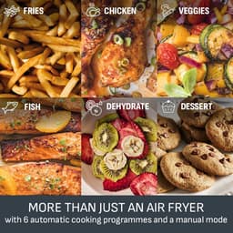 Tefal Easy Fry Double Zone Digital Air Fryer, 2 Drawers, 8.3 L, 8-in-1, Air Frying, Extra Crunchy, Roasting, Baking, Warming, Dehydrating, 6 Servings, Non-Stick Coating, Baskets Suitable for — thumbnail 3
