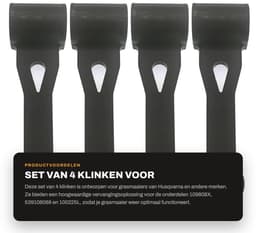 Dailygoods- Baggerklink 4 Stuks - Vervangt 109808X/100225L - Geschikt voor Husqvarna/AYP/Craftsman - Montage voor Grasmaaiers - Hoogwaardige kwaliteit - Eenvoudige installatie - Grasmaaieronderdeel — thumbnail 5