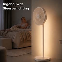 Evolar Smart Ventilator Staand - 30W - Statiefventilator - Ambient Light - WiFi - App & Afstandsbediening - EVO-SF30WW — thumbnail 3