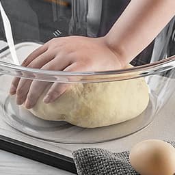 Plastic mengkom met grote capaciteit, niet-klevende deegkom geweldig voor het mengen van deeg, dressing salade, kloppen eieren wassen groenten (klein formaat) — thumbnail 3