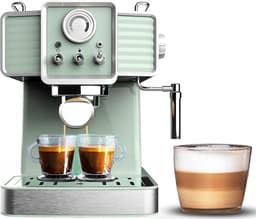 White-Label® Espressomachine - Koffiezetapparaat - Koffiemachines - Groen — thumbnail 1