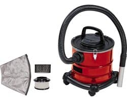 Aszuiger - As Stofzuiger 1250W – Asstofzuiger Met 20L RVS Opvangbak – Asstofzuiger Op Wieltjes - Aszuiger Pelletkachel – Complete Set