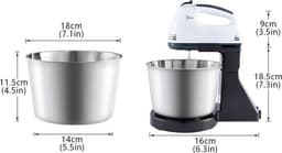DHN Deegmachine - 7 standen - 100W - Keuken apparatuur - Keukenmachine - Multi Blender - Broodmachine — thumbnail 5