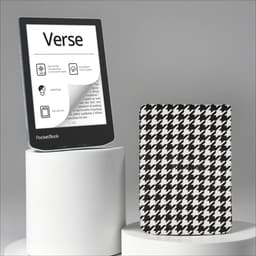 PocketBook Verse e-reader Bright Blue – 6 inch – 8 GB + Zwart/wit geruit hoesje – voordeelbundel — thumbnail 1