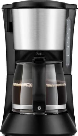 White-label® Koffiezetapparaat met Thermoskan - Koffiemachines - Zwart en Zilver — thumbnail 1