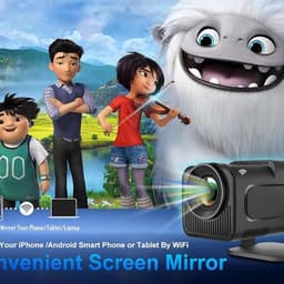 Mini Beamer - Draagbare Projector - HDMI en USB Aansluiting - Full HD Resolutie - Ideaal Voor Films en Presentaties — thumbnail 4