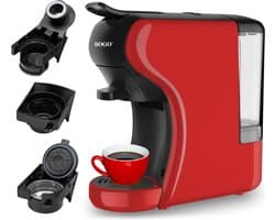SOGO Koffiemachine - Express Capsulemachine 0.6 L - 19Bar - Rood