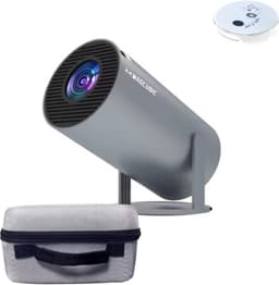 Draagbare WiFi 6 Mini Beamer voor Presentaties - 4K - Android 11 met BT 5.0 - Scherpe Beeldkwaliteit met draagtas — thumbnail 1