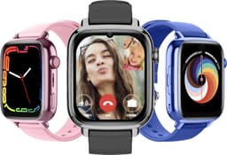 GPSHorlogeKids© - GPS horloge kind - smartwatch kinderen - WhatsApp - 4G videobellen - SOS alarm - TikTok - Google Assistant - facebook - smartwatch kind - nieuw 2025 - incl SIM – model Flux Zwart — thumbnail 3
