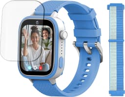 LEROYS - GPS Horloge Kind - Kinder Smartwatch - Android en iOS - Blauw - Incl. Simkaart — thumbnail 1