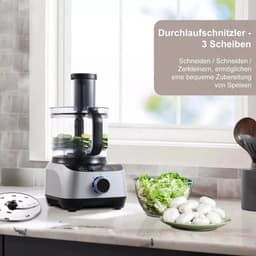 Keukenmachine - 11 in 1 - Multifunctionele Keukenmixer - Sinaasappelpers - Bonenmaler - 1300W — thumbnail 2