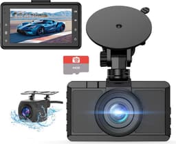White-label® Dashcam voor Auto - Dualdashcam Voor en Achter - Full HD - Zwart — thumbnail 1