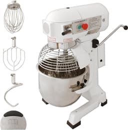 Commerciële Voedsel Mixer / Spiraalmixer - 20 Liter - 3 Versnellingen - 3 Opzetstukken - GRATIS Deeg Schraper. - Maximaal gewicht: 3 kg/Mix — thumbnail 2