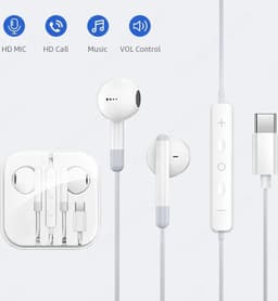 Livono USB-C Oortjes - Compatibel met iPhone, iPad, Samsung - Helder Geluid — thumbnail 2