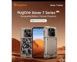 RugOne Xever 7 16,9 cm (6.67") Dual SIM Android 15 5G USB Type-C 12 GB 512 GB 5550 mAh, Sand Dune