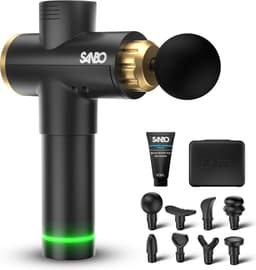 Sanbo Massage Gun Professioneel Elite - Incl. Massage Balsem - 30 Standen en 8 Opzetstukken - Ontspanning - Massage apparaat - Massage Pistool - Fitness - Hyrox - Crossfit — thumbnail 1