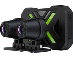 HOB DualDash 1080P - Motor Dashcam - Voor & Achter Camera - Waterdicht IP67 - Nachtzicht - Anti-vibratie - Bots Detectie - WIFI