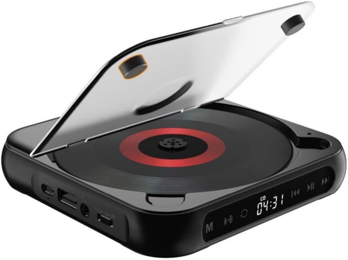 longziming - Draagbare Bluetooth Speler - HiFi Geluid - Draadloze En Bedrade Afspelen - Oplaadbare Batterij - Compact En Lichtgewicht Voor Reizen - Huis - Auto - Zwart — afbeelding 1