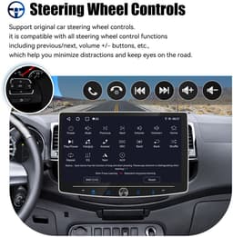 ESSGOO 1DIN Autoradio auto met 10,1 Inch 360° draaibaar scherm - autoradio geschikt voor CarPlay en Android auto - Android 15 4 + 64 GB - Bluetooth FM RDS - multimediaspeler - AHD-achteruitrijcamera - microfoon — thumbnail 3