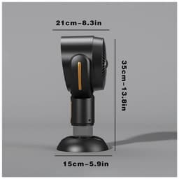 longziming -Draagbare Desktop Afzuigkap - USB Gevoede Ventilator - 2 Snelheidsstanden Voor Aanpasbare Luchtreiniging - 1 Set - Thuis En Onderweg - Goud — thumbnail 4