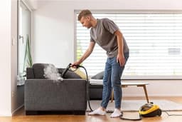 DYNA® Stoomreiniger vloer - Stoomreiniger - Stoomreinigers - Zwart/Geel -‎ 52cm x 32cm x 28cm — thumbnail 2
