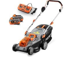 Draadloze Grasmaaier 40V Set met Accu's en Oplader - 43 cm Snijbreedte