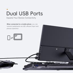 Draagbare Externe Monitor 11,6 Inch HDMI USB-C IPS Scherm met Ingebouwde Speakers — thumbnail 4