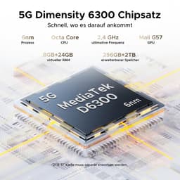 DOOGEE Fire 7 Ultra 5G - AI Outdoor telefoon - Robuuste smartphone - 32 GB RAM + 256 GB ROM (2 TB) - 13000 mAh - 125 dB luidspreker - POC & BT walkietalkie - Gemini AI - NFC - OTG - GPS - SOS - Grijs — thumbnail 4