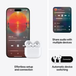 Apple AirPods 4 - met reguliere oplaadcase (USB-C) — thumbnail 2