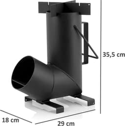 Raketoven van dik Staal: Ideaal voor Dutch Oven, Grillen en Outdoor Koken — thumbnail 4