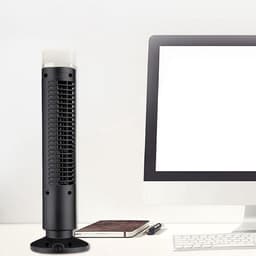 Stille USB Tafelventilator Zonder Bladen - Compacte Torenventilator met Verlichting voor Thuis en Kantoor — thumbnail 3
