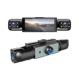 Dashcam met vier camera's – voor- en ingebouwde lenzen, links en rechts draaibare lenzen, 3,16-inch IPS-scherm, infrarood nachtzicht, 170° groothoeklens, loopopname, zwaartekrachtsensor, 24-uurs parkeerbewaking (versie zonder geheugenkaart) — thumbnail 1