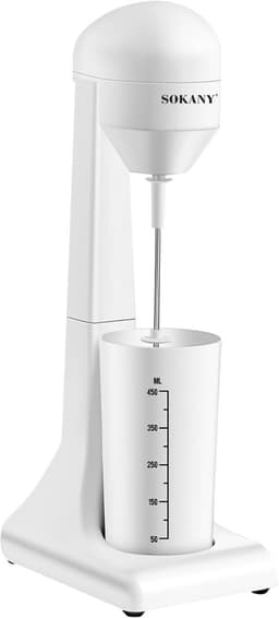 Sokany, MacMilkshake Machine 450ml 100W Snel en Compact, Wit — thumbnail 2