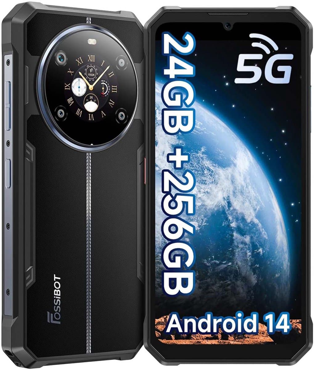 FOSSiBOT F109 Robuuste Smartphone 5G - 24GB RAM - 256GB ROM - 10600 mAh - 6,745 inch HD IPS Scherm - IP68 IP69K Outdoor Telefoon - Android 14 - GPS,NFC,Face ID,OTG — afbeelding 1