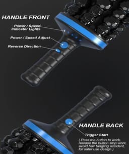 Flolife - Percussiemassage Gun met Rolling Head – 5 Snelheden – Elektrische Deep Tissue Massager – Handsfree Standaard – Oplaadbaar – Spierherstel & Ontspanning — thumbnail 3