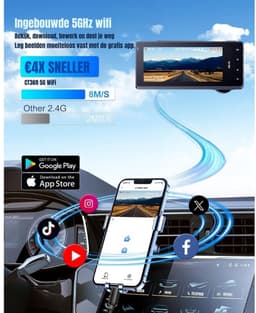 RONN® Dashcam Voor en Achter - Dashcam - Dashcam Voor Auto - Zwart - 4cm x 11cm x 5cm — thumbnail 2