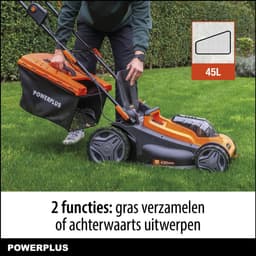 Powerplus Dual Power accu grasmaaier POWDPG75611 - 40 V, 430 mm Ø grasmachine, met grasopvangsysteem en achteruitworp — thumbnail 4