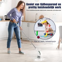 VH Supplies®Schrobmachine - Poetsmachine - Schrobzuigmachine - Incl. 7 Borstelkoppen — thumbnail 2