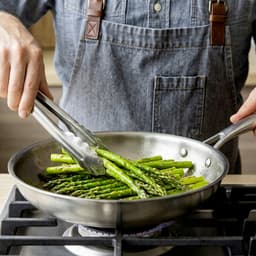 Cheffinger, Koekenpan 24 cm Geschikt voor Alle Warmtebronnen Inductie van Roestvrij Staal, Zilver — thumbnail 3