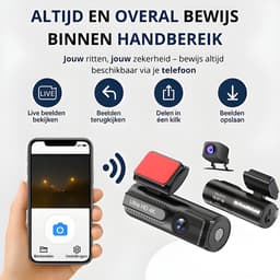 DriveShield Pro 4K Dashcam – Voor & Achter – 128GB – GPS – Wifi — thumbnail 1