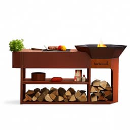 Barbecook Nestor Island - Cortenstaal - 190x55x100cm — thumbnail 1
