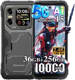 Blackview XPLORE X1 - Robuuste Smartphone - 5G - 36GB RAM - 256GB ROM - 108MP Camera - 6.78 inch 120Hz - 10000mAh - Robuuste Telefoon - Android 15 - NFC - GPS - Zwart — thumbnail 1