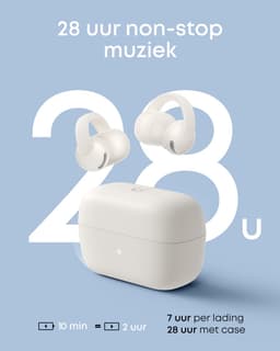 soundcore C50i Wit - Open-Ear Oordopjes - Clip-On Earbuds - Comfortabel FlexiClip-design - 12mm Drivers - AI Heldere Oproepen - 28U Speeltijd - Secure Fit - Hi-Res - IP55 - Bluetooth 6.0 — thumbnail 5