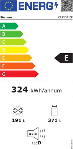 Siemens KA93DAIEP-1 iQ500 Amerikaanse koelkast Roestvrijstaal 220-240 V + 3 Jaar Gratis Extra Garantie — thumbnail 2